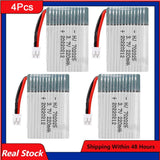 3.7V 220mAh 20C 702025 LiPo Battery PH2.0-2P Plug for RC Aircraft X4 X11 X13