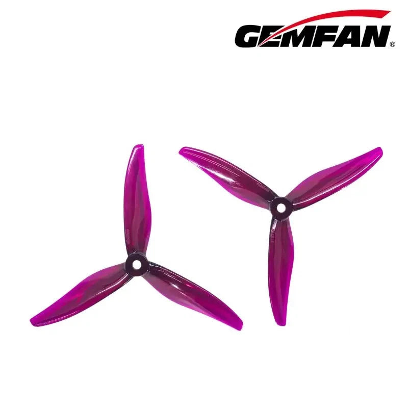 Gemfan Hurricane Max 5-inch 3-blade FPV drone propellers, purple