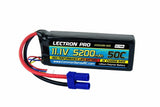RC LiPo battery pack 11.1V 5200mAh 50C with EC5 connector and red/black lead wires