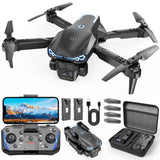 Foldable 1080P Drone with Camera for Kids & Beginners, Easy to Fly Toy Black