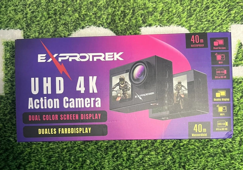 Exprotrek 4K Action Camera with Touch Screen, Waterproof