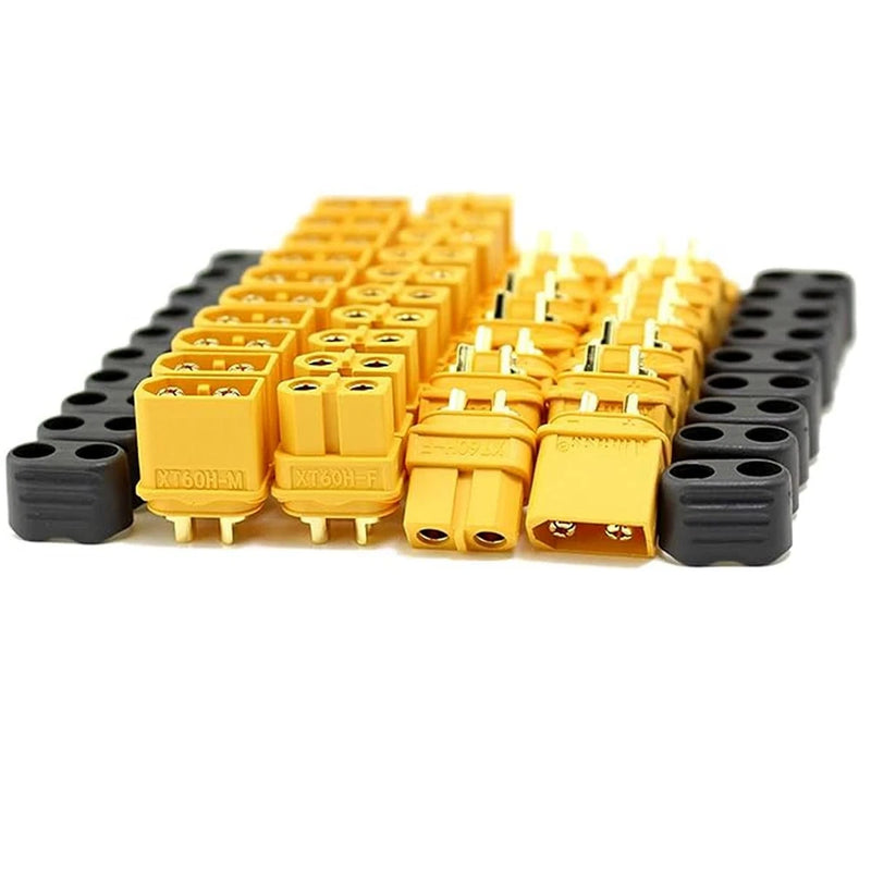 SoloGood Amass 20 Pair XT60H Bullet 20 pairs Connectors, Yellow Battery