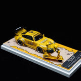Ultimate player 1:64 Porsche 993RWB Minions painted alloy model collection ornam