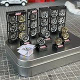 Diorama 1/64 BBS Car Wheel Display Stand Model Garage Workshop Scene Props Model