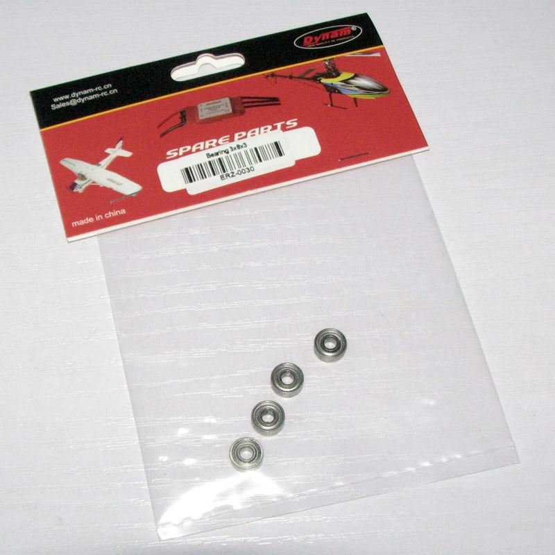 Dynam part ERZ-0030 Bearing 3*8*3mm X4P for E-RAZOR 450 RC model 3D helicopter