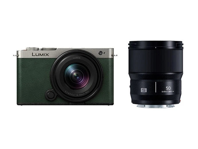 Panasonic LUMIX S9 W Kit 18-40mm+50mm Dark Silver x Dark Olive Leather