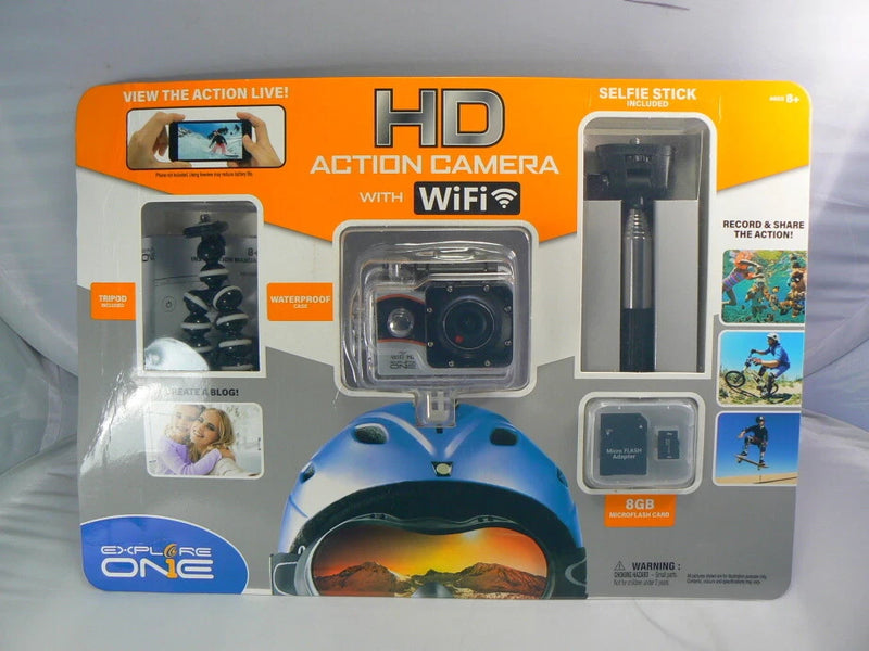 Explore One HD Action Camera with Wi-fi / Accessories Included!  - BRAND NEW!