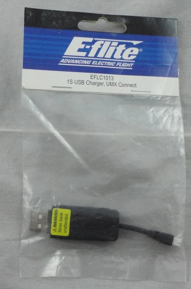 E-flite 1S 3.7V 500mAh USB Lipo Battery Charger UMX Connector EFLC1013 Battery