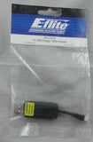 E-flite 1S USB charger with UMX connector, black cable in clear retail bag