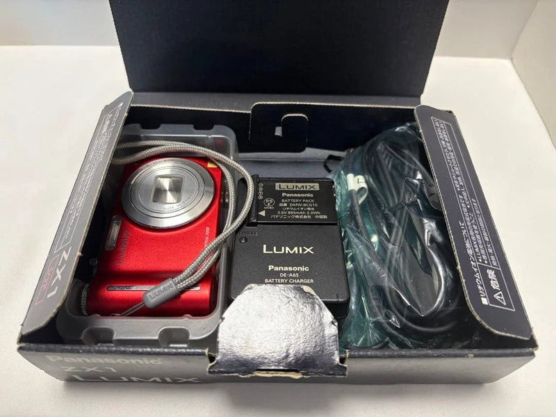 LUMIX DMC-ZX1 Red Compact Digital Camera Tested Working [No English Menu] Japan