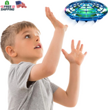 Scoot Hand Operated Mini Drone Motion Sensor LED UFO Toy Blue