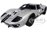 1966 FORD GT-40 MKII #F85 SILVER 1/18 DIECAST MODEL CAR BY ACME SC18001