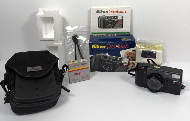 NIKON One Touch L35AF3 35mm Film Camera Excellent Condition Filter & Accessories