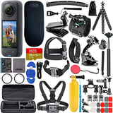 Insta360 X4 - Waterproof 360 8K Camera + 128GB Card + 50 Piece Accessory Bundle