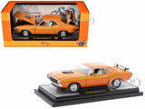 1971 DODGE CHALLENGER R/T 440 ORANGE 1/24 DIECAST MODEL CAR BY M2 40300-116 B