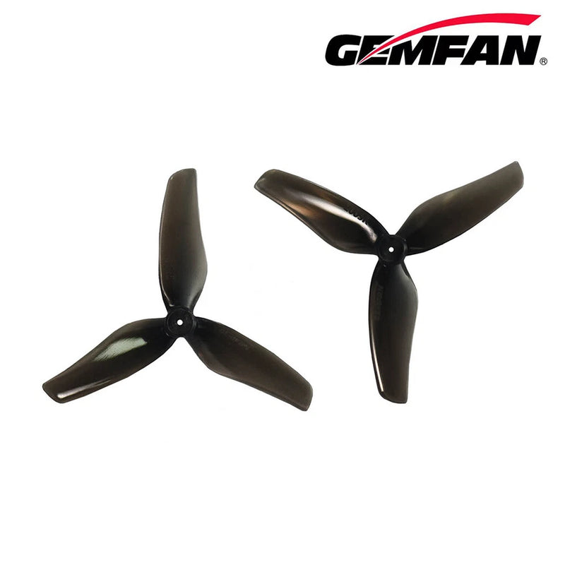 3-blade drone propellers, black, two-piece set