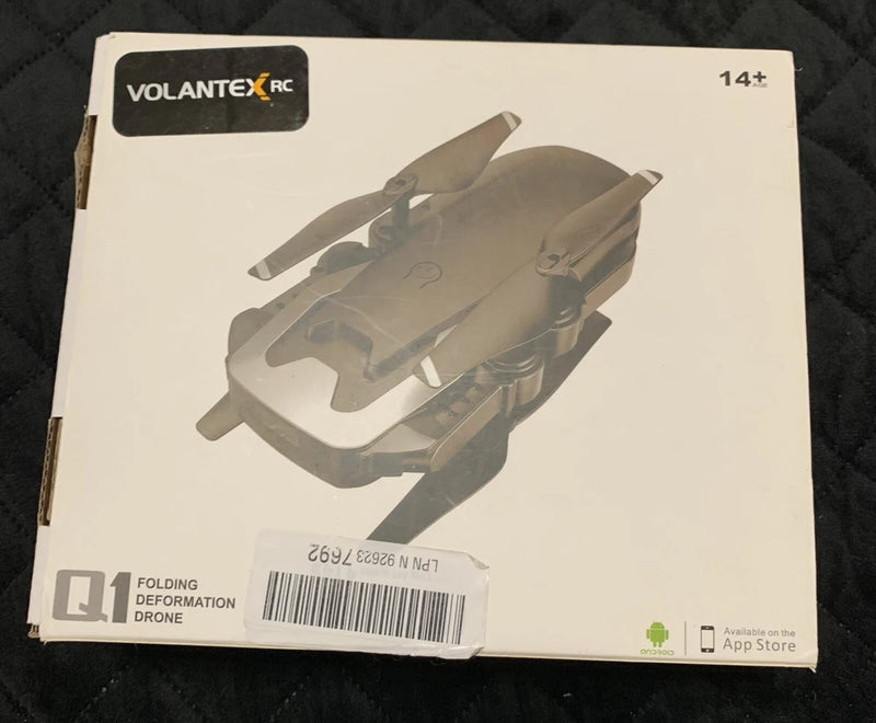 Foldable FPV WiFi drone retail box with VOLANTEXRC logo and drone illustration