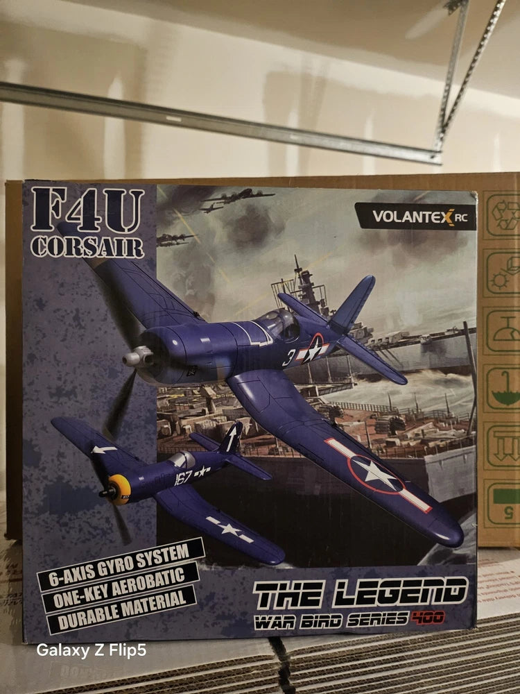 Volantex F4U Corsair RC Plane with 2.4Ghz 4Ch - 761-8V2 RTF - Very Good