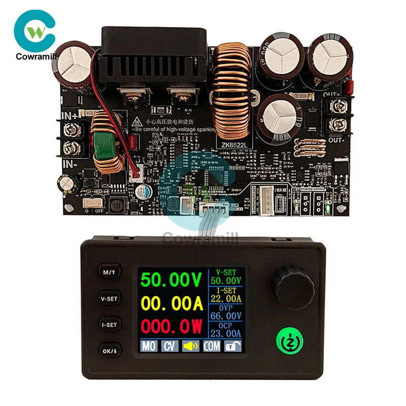 Color Screen ZK-6522C CNC Step-Down DC Adjustable Voltage Regulator Power Module
