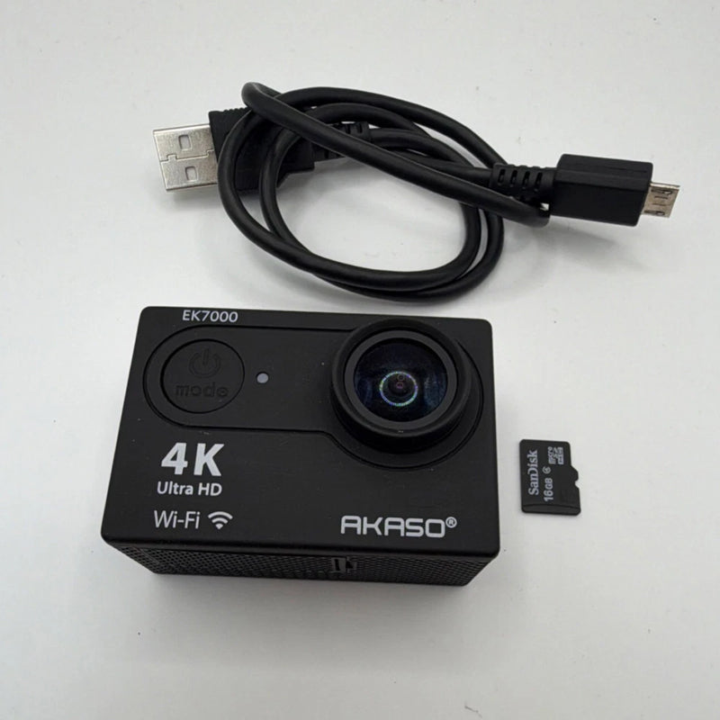 AKASO EK7000 4K Ultra HD WiFi Action Camera w/ MicroSD & USB Cable??