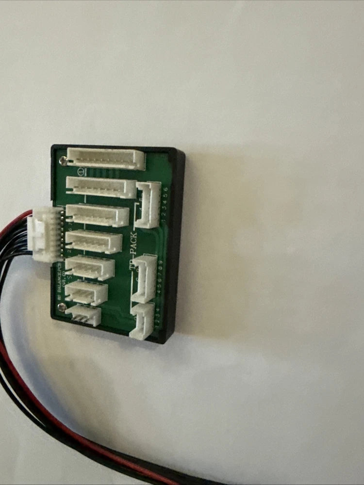 2s–8s balance adapter circuit board with multi-pin connector and wiring