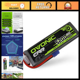 7.4V 2S Lipo Battery 5200mAh 80C Hard Case EC3 Plug for RC Cars, Buggies, Drones Battery