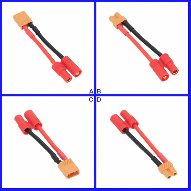 XT30 to HXT 3.5mm 16AWG 2inchs Cable Adapter For RC LiPo NiMH Battery FPV Truck