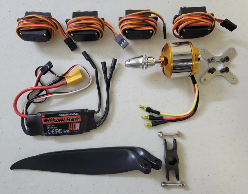 VP-HC GRUNAU BABY and SB-98 R/C LASER CUT KITS-POWER PACK