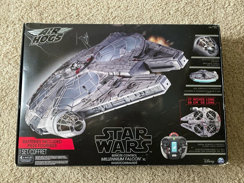 Star Wars RC Millennium Falcon XL flying drone retail box