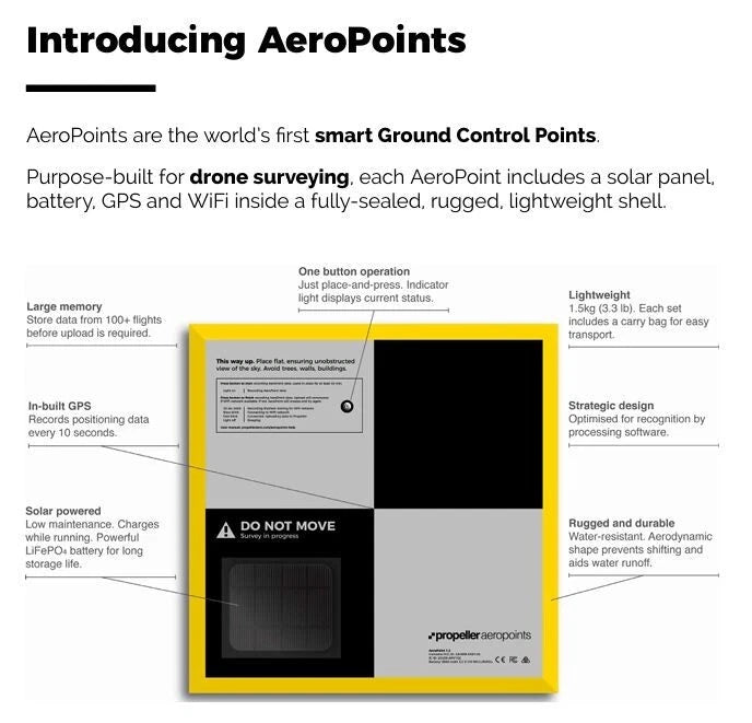 9 Propeller Aeropoints v1.2 Drone Surveying Points for GPS Data Collection