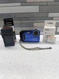 Fujifilm Finepix XP75 Blue 16MP Compact Camera w/  New Battery And Charger