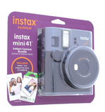 Instax Fujifilm Mini 41 Instant Camera Bundle (Gray)