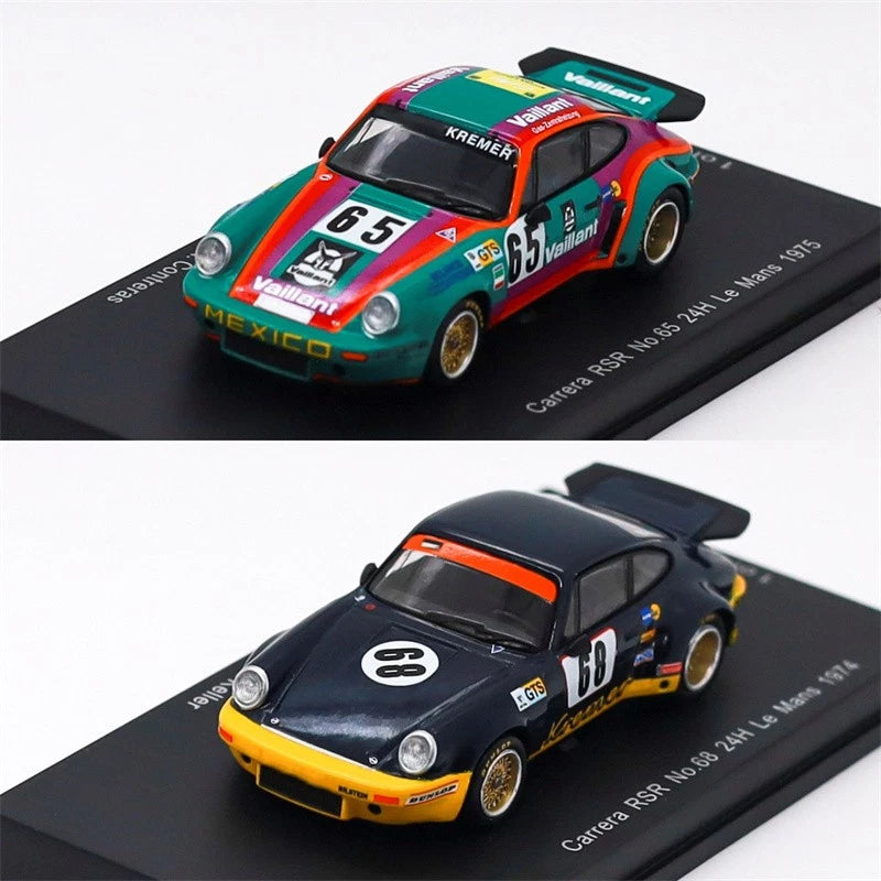 Spark 1:64 Carrera RSR 3.0 No.65/No.68 24H Le Mans Diecast Model Car