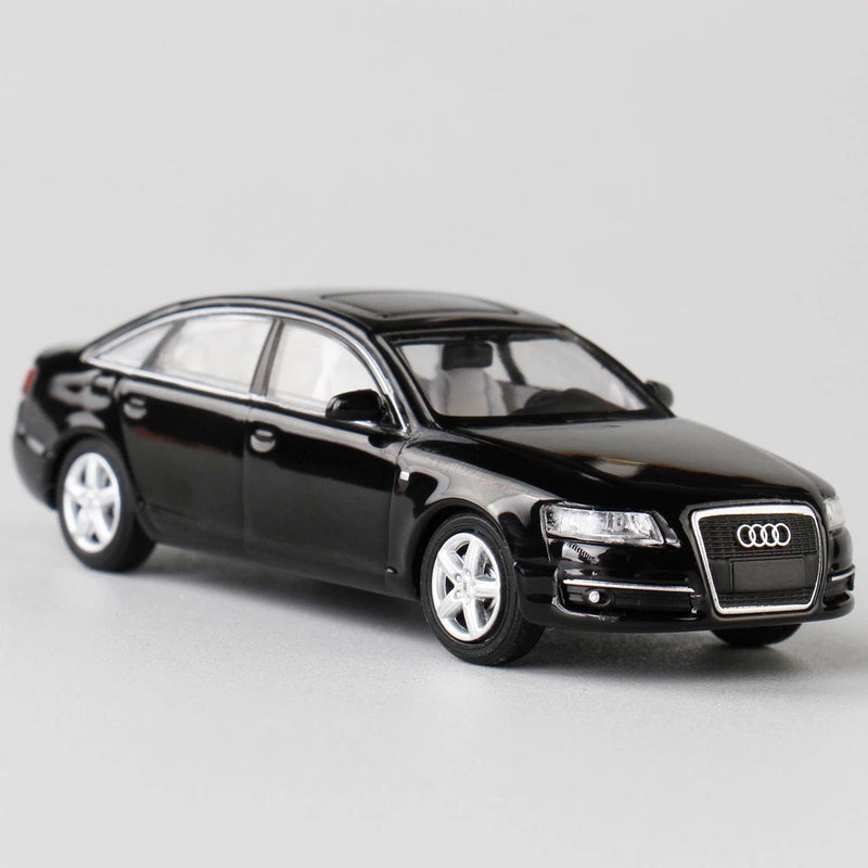 1:64 A6L (C6) Black Alloy Diecast Car Model Miniature Die-Cast Collectible