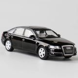 1:64 A6L (C6) Black Alloy Diecast Car Model Miniature Die-Cast Collectible