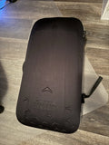 Black Parrot camera pouch with zipper and shoulder strap