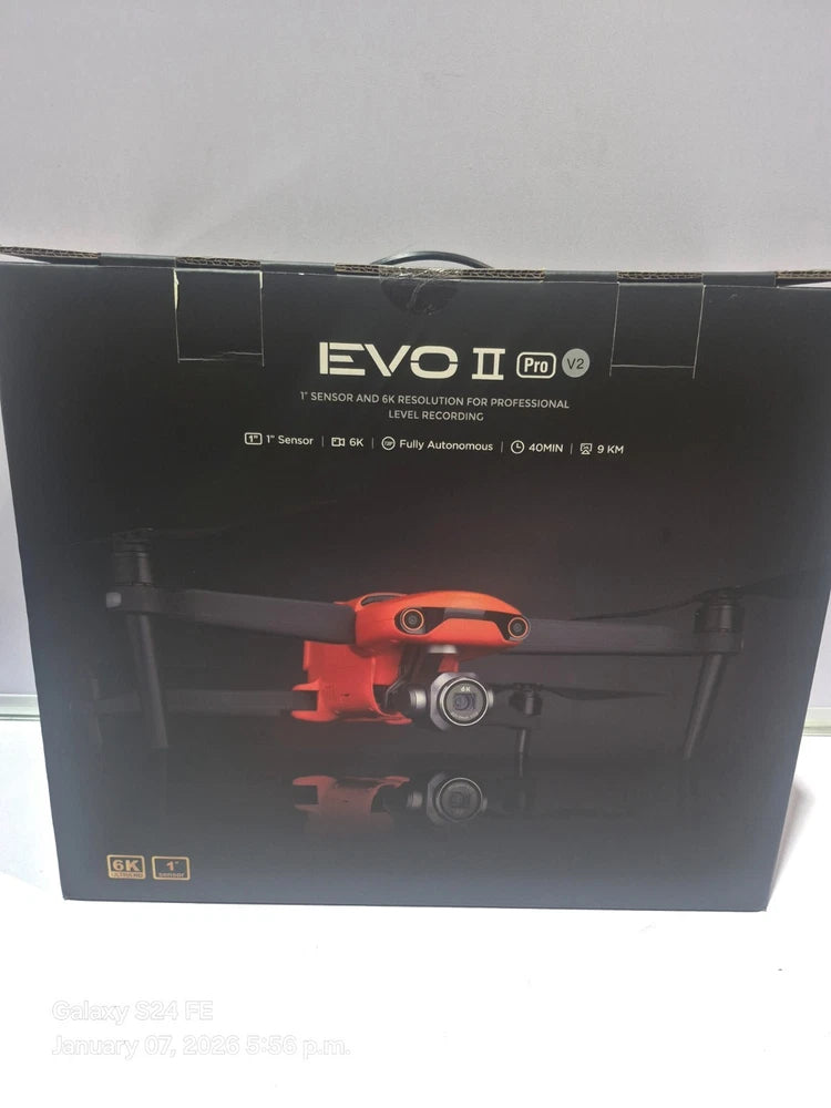 EVO II Pro drone box with pictured drone and EVO II Pro branding