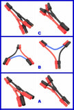 XT150 1F2M 1M2F Male/Female Series Parallel Harness Wire RC LiPo Battery Adapter