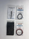 Model Car Detail Kit Black Distributor Coolant Hose Battery Cable Flocking Battery