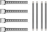 4-pack LED mini light strips with white 2-pin connectors