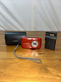 Panasonic LUMIX DMC-S3 14.1MP MEGAPIXEL Digital Camera Red Bundle