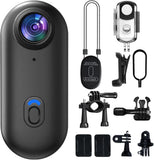 4K Mini Body Camera, 64GB Action Snap Cam, POV Snapcam, Thumb Size Hands Free Re