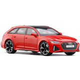 1/32 Audi RS6 Wagon Model Toy Car Diecast Toy Vehicle Doors Open Boys Gifts Red