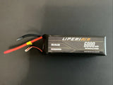 Liperiair RC LiPo battery pack, 8S 29.6V 6000mAh, with red/black leads