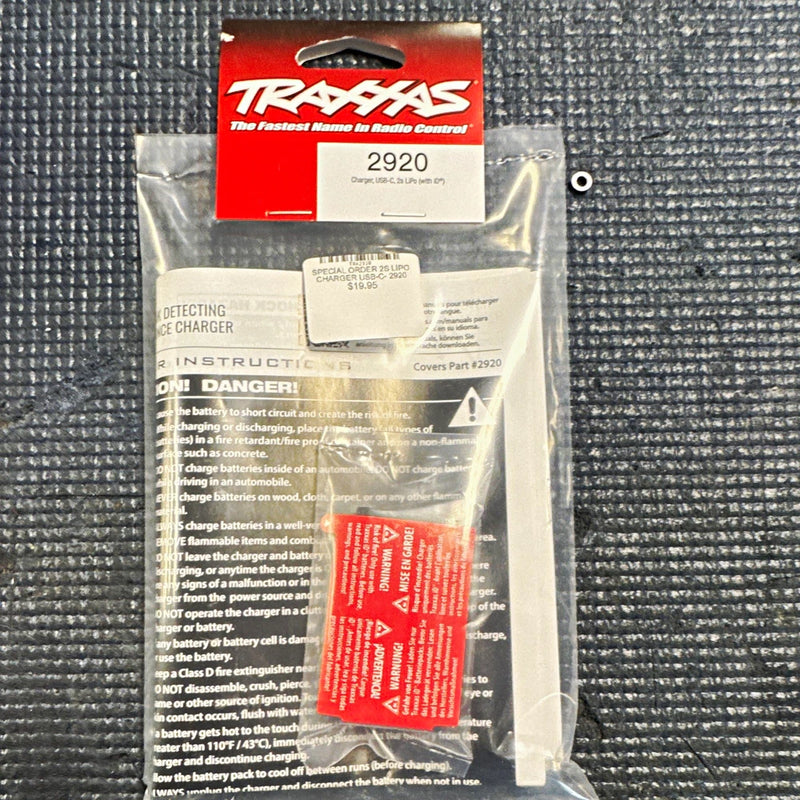 Traxxas 2920 2-Cell (2S) LiPo USB-C Battery Charger 17 Years & Up Battery