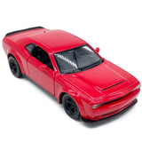 1:42 Challenger SRT Demon Model Car Alloy Diecast Toy Cars Metal Vehicle Red