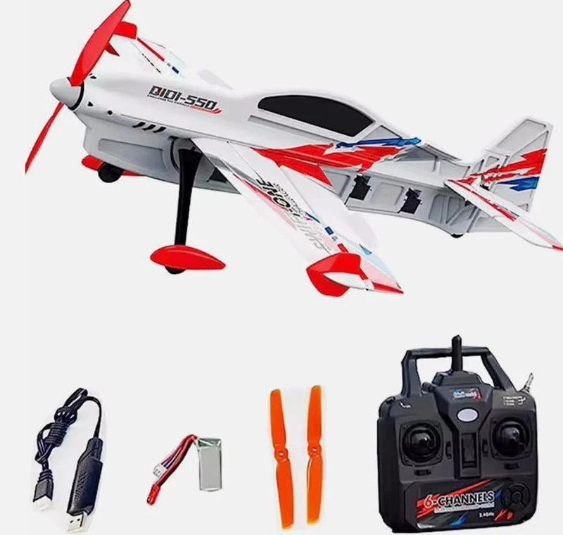 US 3D 6CH RC Airplane 500mm Wingspan One-Key Aerobatics Brushless 6Axis Gyro
