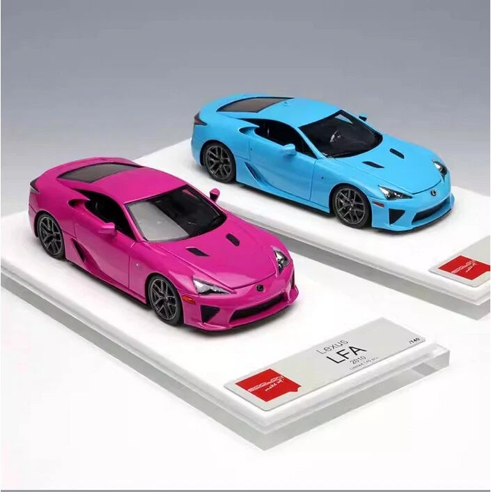 Makeup MU 1/43 LEXUS LFA 2010 Resin Car Model Metal Diecast Boys Gifts Pink/Blue