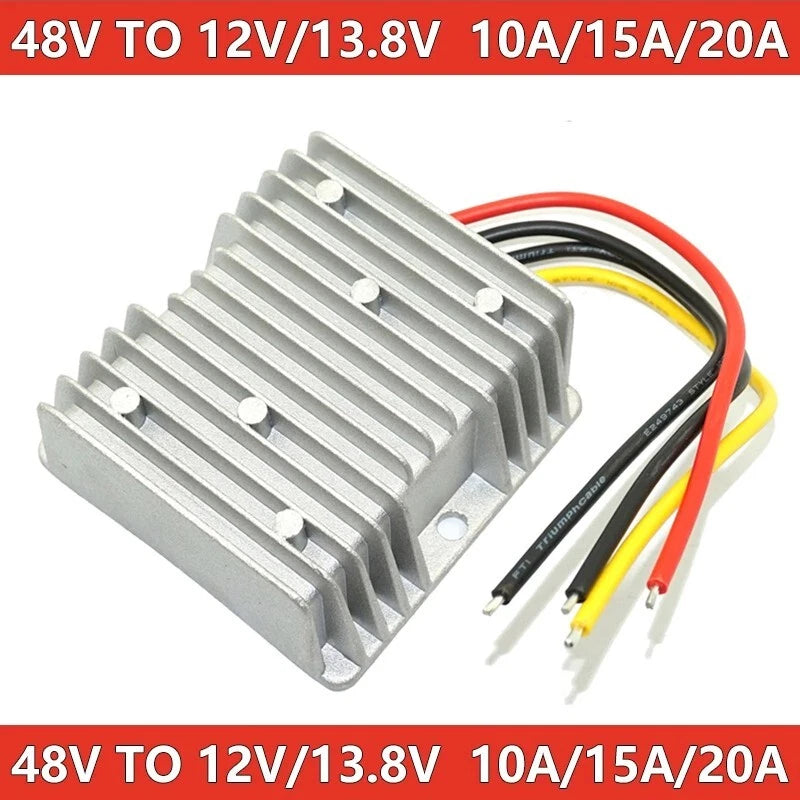 DC 36V/48V to 12V/13.8V Step-Down Converter 10-20A Voltage Regulator Module