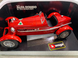 Alfa Romeo 8C 2300 Monza. 3014 Bburago. 1931 diecast 1.18 model vintage boxed